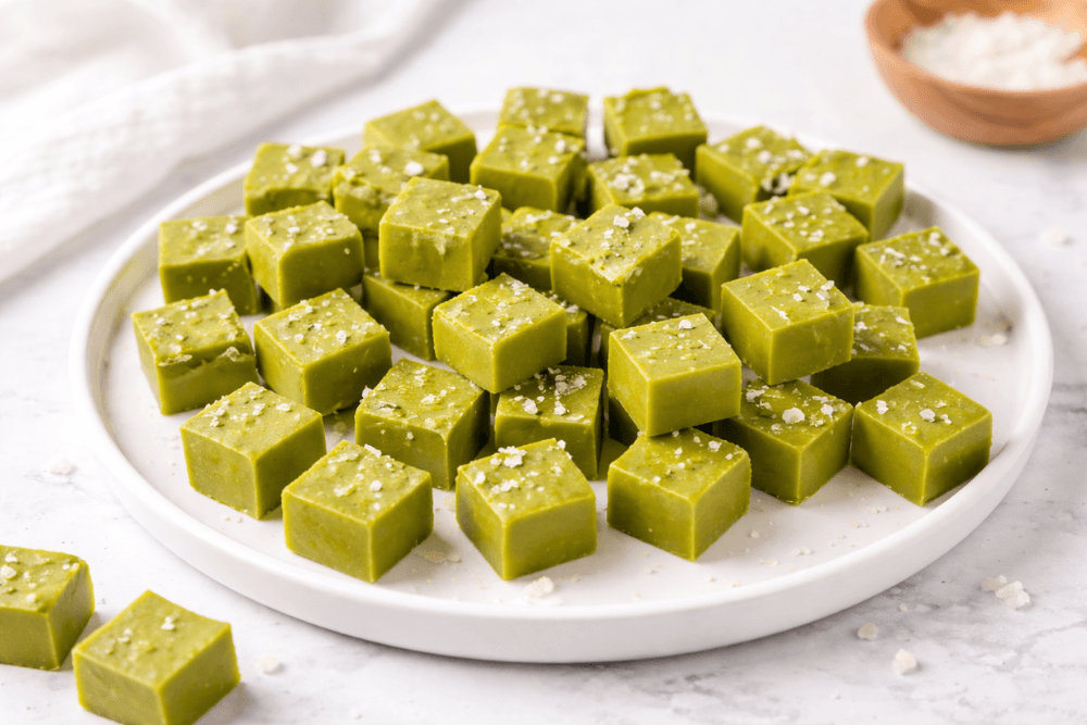 Krówki matcha z solą