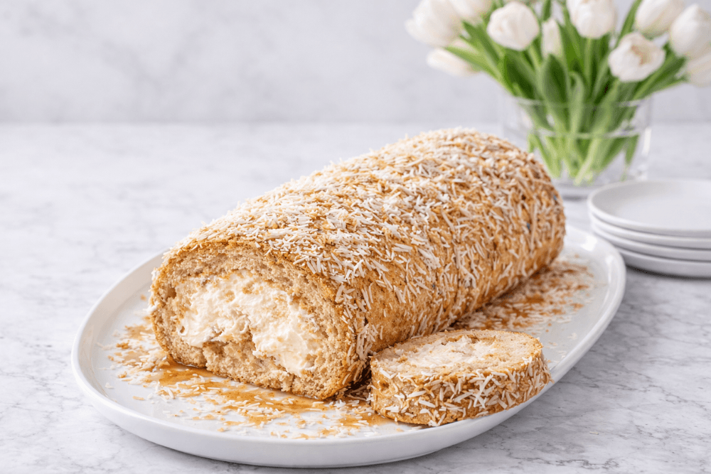 Rolada biszkoptowa miodowa