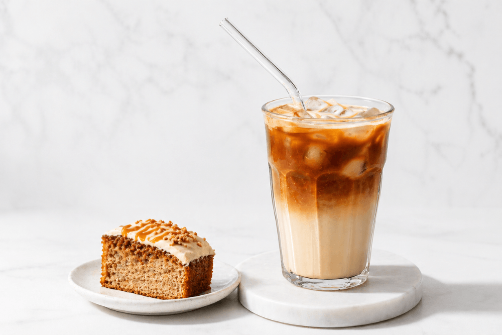 Karmel miso latte mrożone