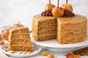 jabłko w karmelu tort