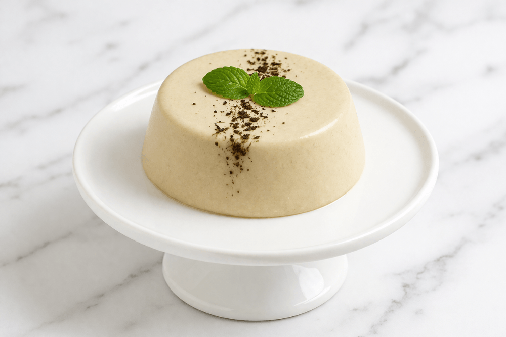 panna cotta Hojicha