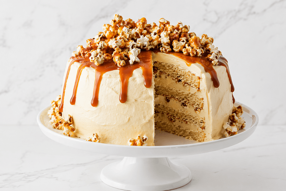 Tort lodowy z popcornem