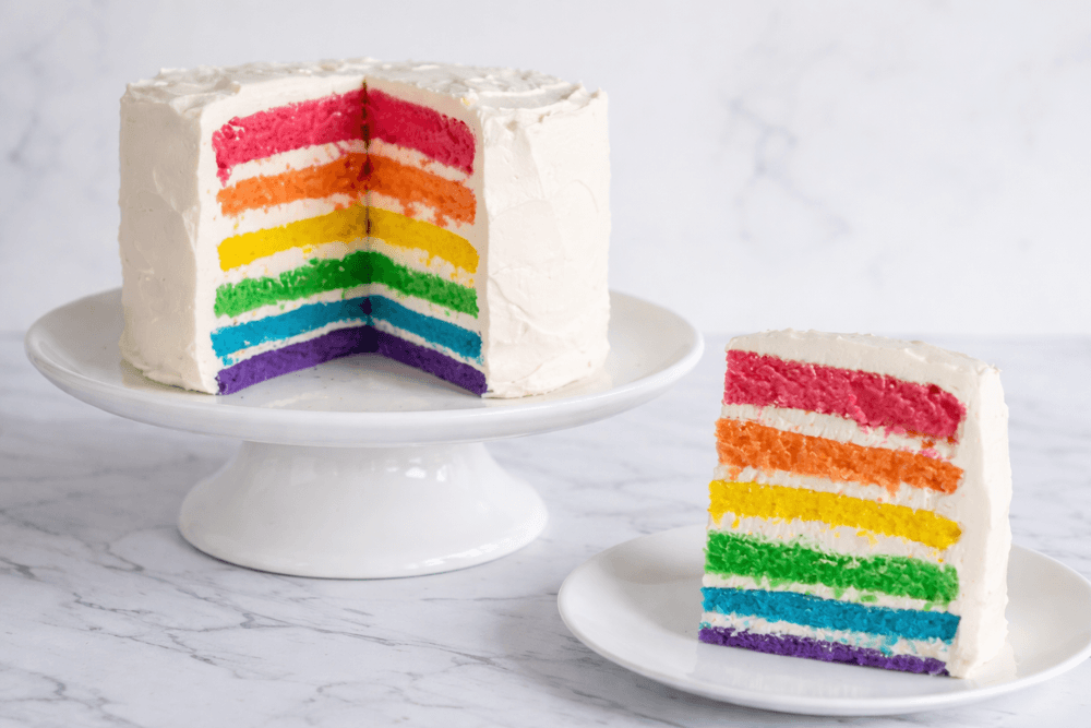 Tort tęczowy