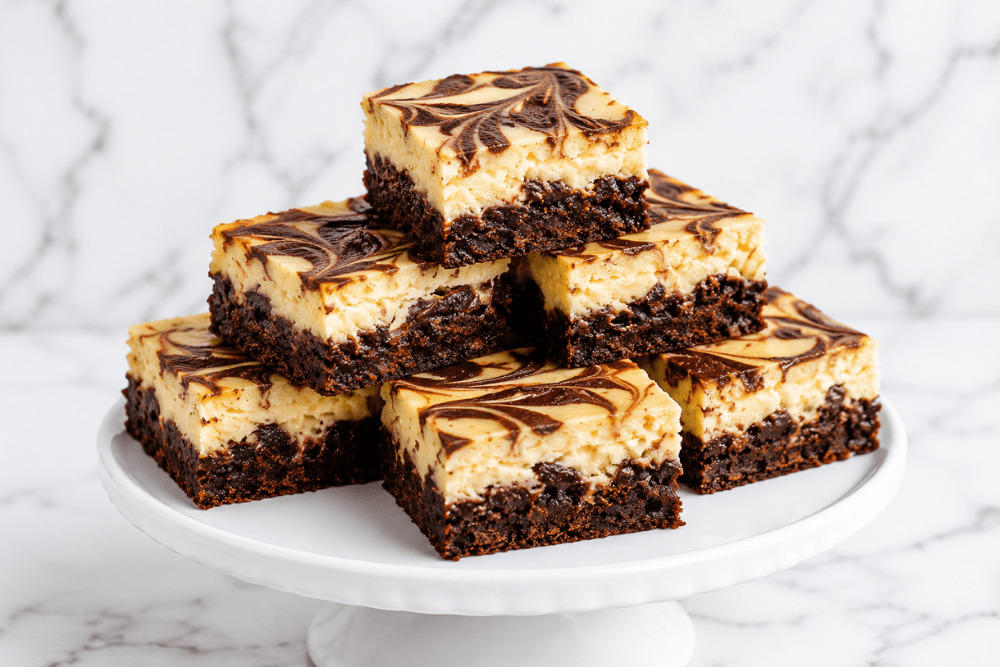 Brownie z sernikiem