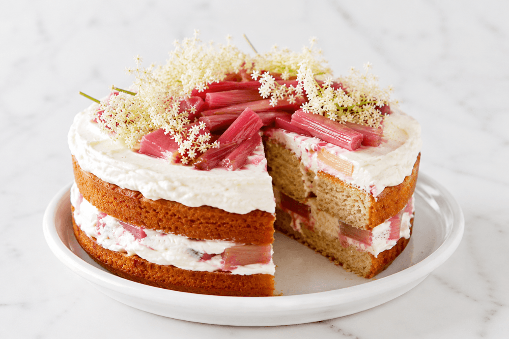 Tort z rabarbarem