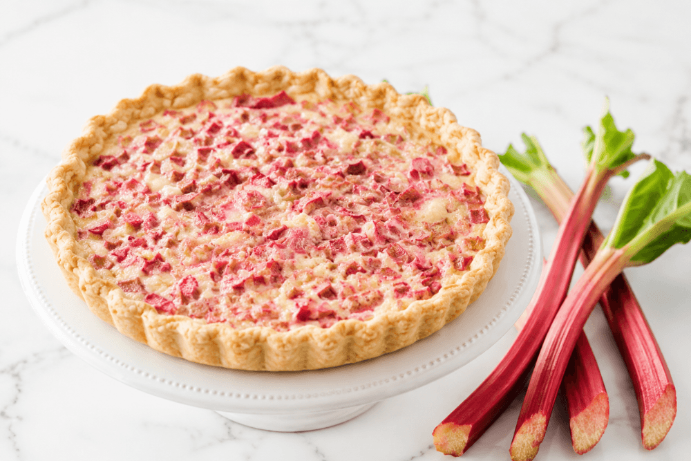 tarta z rabarbarem