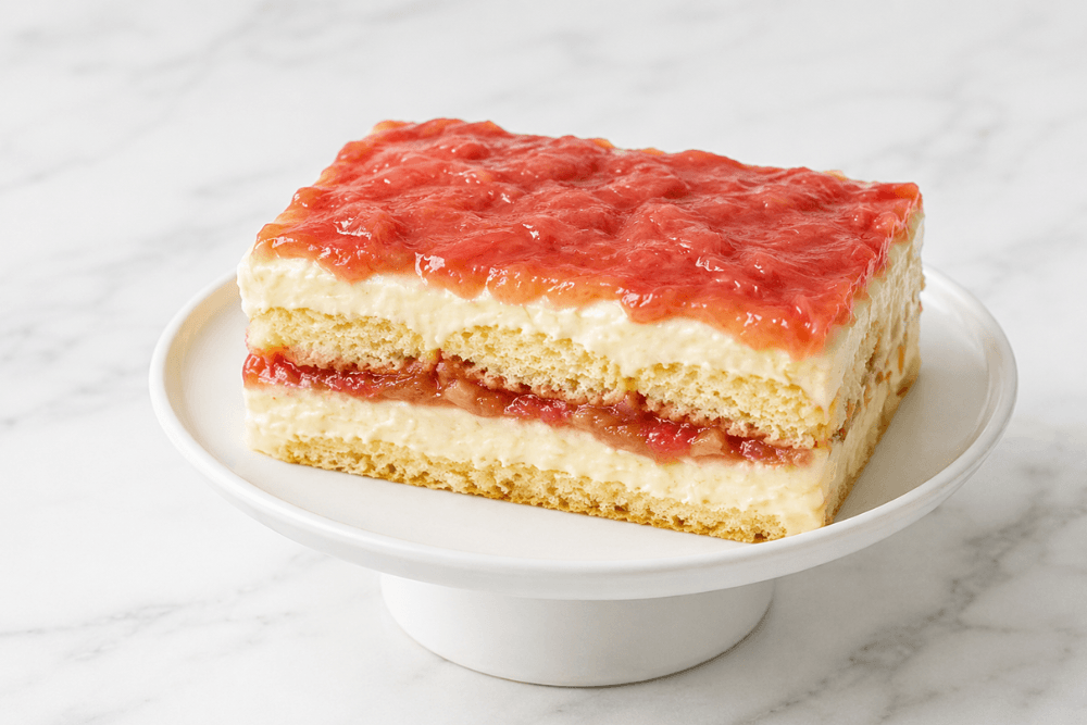 Tiramisu rabarbarowe