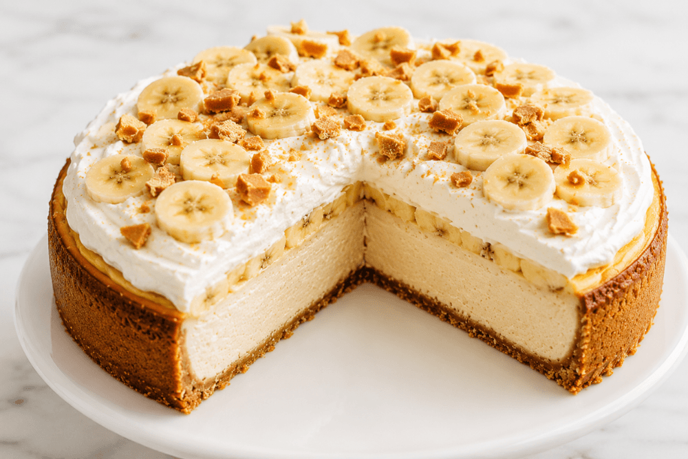 Sernik bananowy pudding