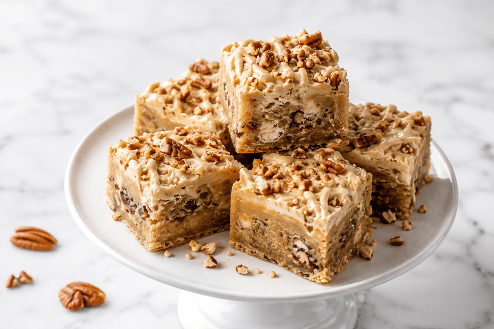 Blondies Baileys z pekanami