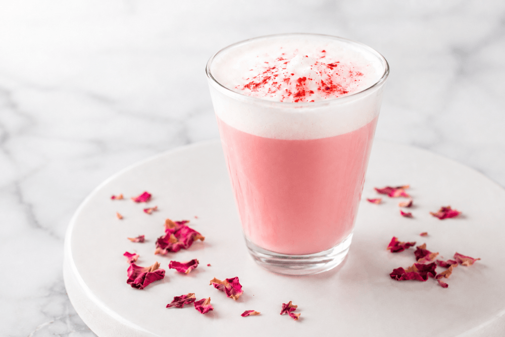 Pink latte