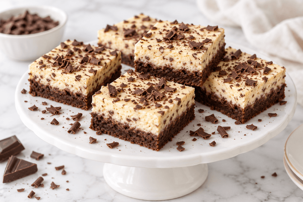Brownies sernik straciatella